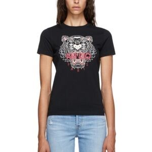 Kenzo Black Tiger Crew Neck T-Shirt